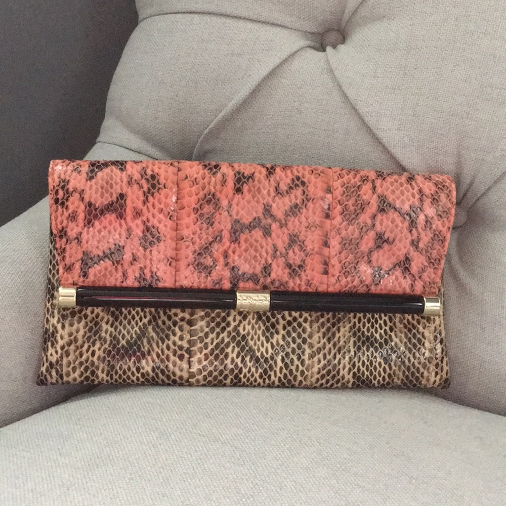 NEW YEAR FLASH SALE!!! DVF snakeskin clutch